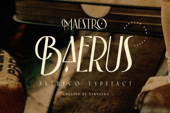 Baerus: A Luxurious Display Typeface for Modern Editorial Design