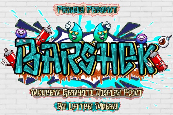 Barshek: A Bold Graffiti Typeface for Modern Web Design