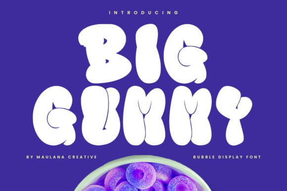 Big Gummy: A Bubbly Display Font for Joyful Branding Projects