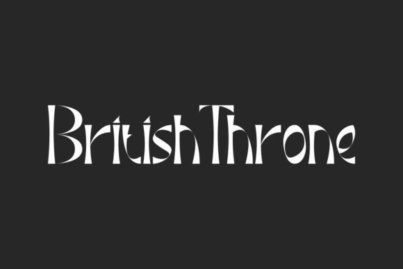 British Throne: A Regal Display Typeface for Modern Editorial Design