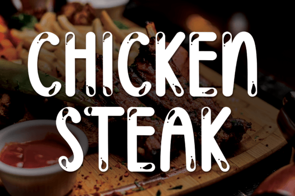 Chicken Steak: The Quirky Display Font That Brings Handmade Products to Life