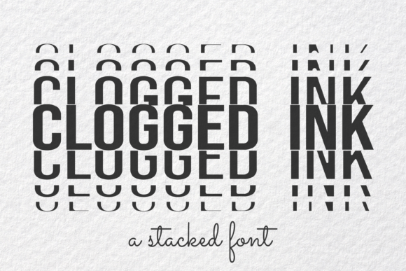 Clogged Ink: A Display Typeface for Modern Editorial Design