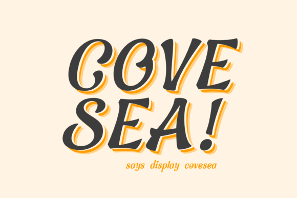 Covesea: The Retro Display Typeface That Transforms Small Business Branding
