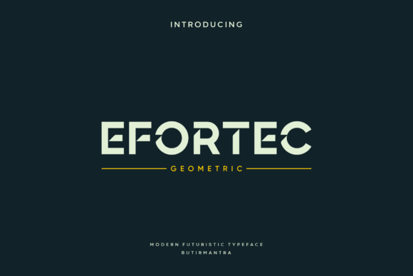 Efortec: The Modern Display Typeface That Elevates Handmade Brands