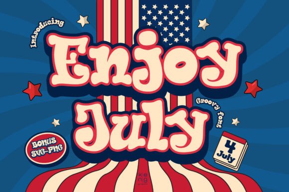 Enjoy July: The Perfect Display Typeface for Handmade Shop Branding