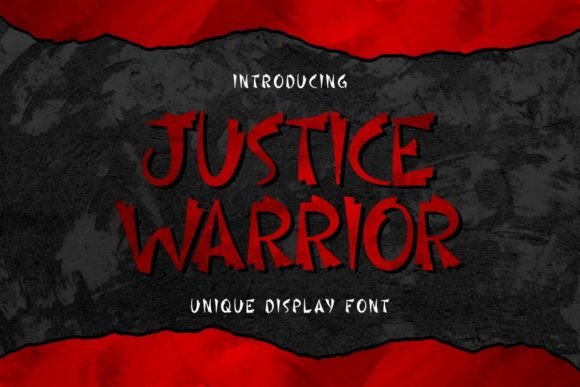 Justice Warrior Font: The Action Display Typeface for Bold Branding
