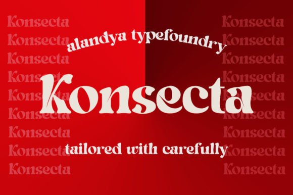 Konsecta: A Bold Serif Display Font for Modern Brand Identity