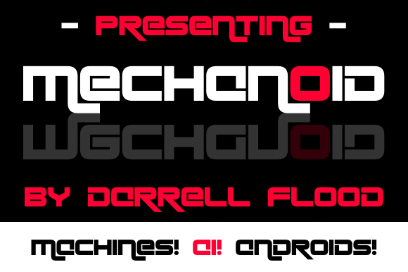 Mechanoid: The Neon Display Typeface for High-Tech Campaigns