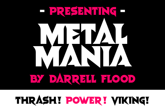 Metal Mania: A Bold Typeface for Modern Editorial Design