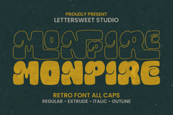 Monpire: The Retro Display Typeface That Adds Personality to Branding