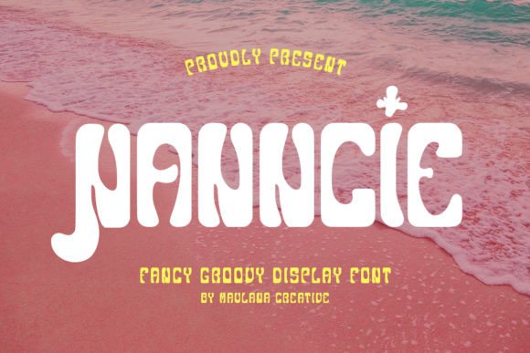 Nanncie: A Groovy Display Font for Bold Branding Projects