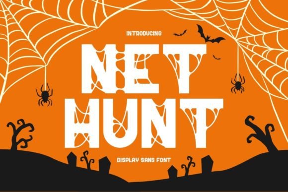 Nethunt: A Spooky Display Typeface for Digital Branding