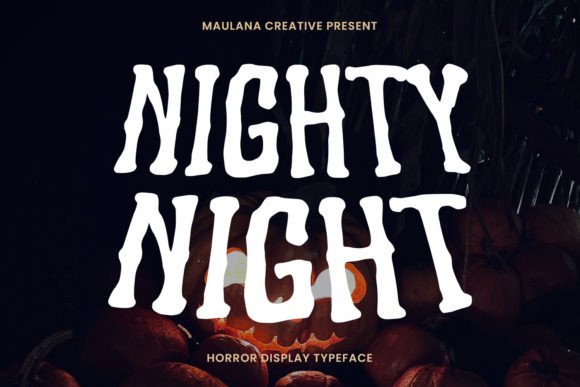 Nighty Night: A Haunting Display Font for Editorial Design