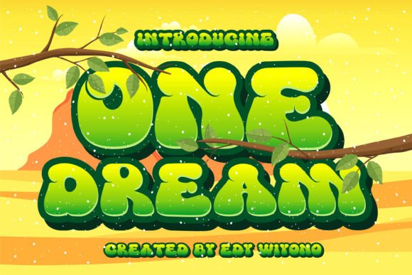 One Dream: The Retro Display Font for Bold Branding