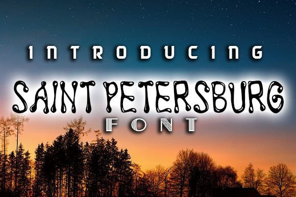 Saint Petersburg: A Stylish Display Font That Brings Groovy Energy to Branding