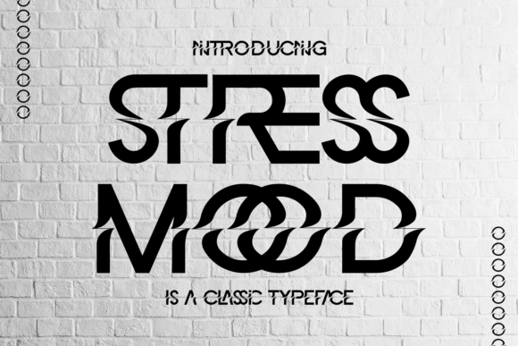 Stress Mood: A Dynamic Display Font for Vibrant Brand Identity