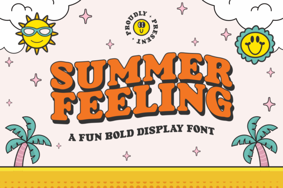Summer Feeling: A Bold Display Font for Playful Brand Identities