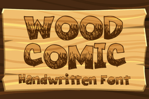 Wood Comic: The Playful Display Font That Elevates Small Business Branding
